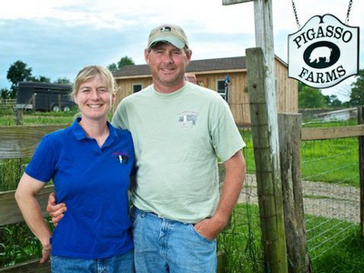 Heather & Rob at Pigasso Farm